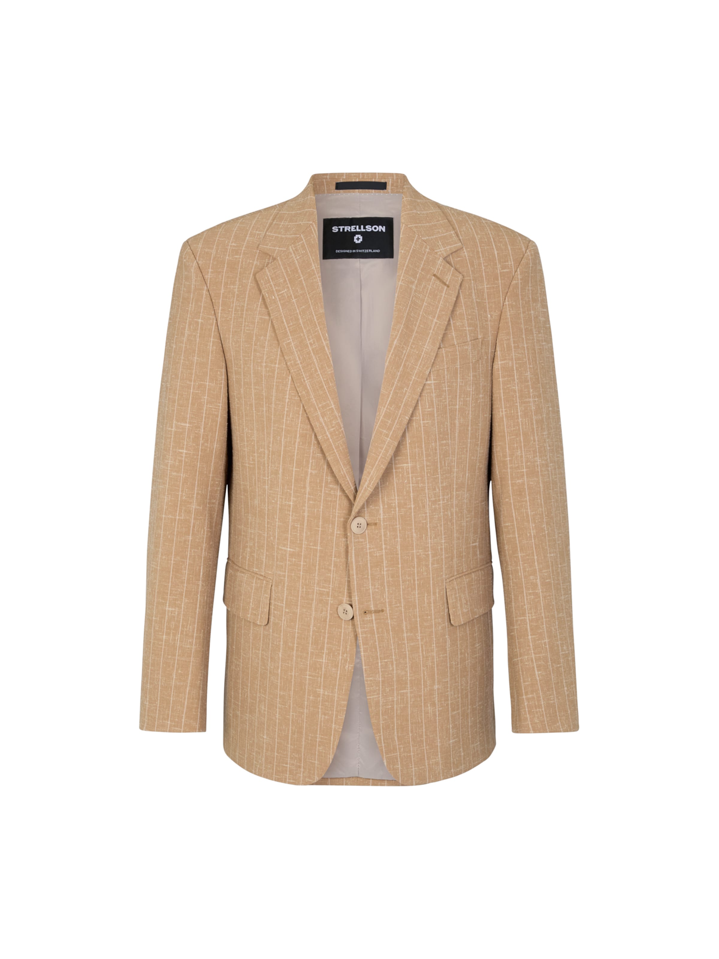 STRELLSON Regular fit Colbert 'Reece' in Bruin: voorkant