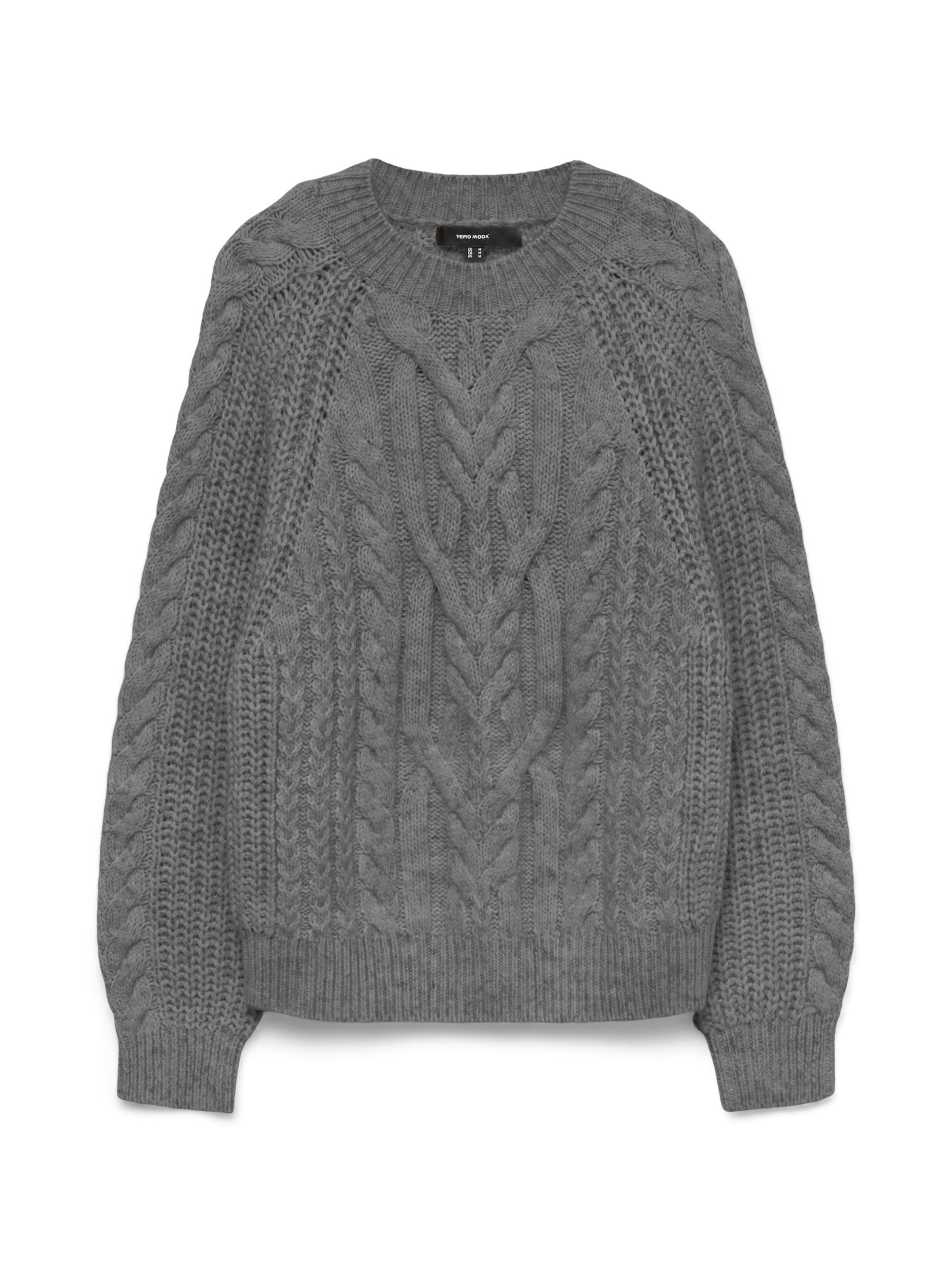 VERO MODA Pullover 'VMJada' in Grau: Vorderseite