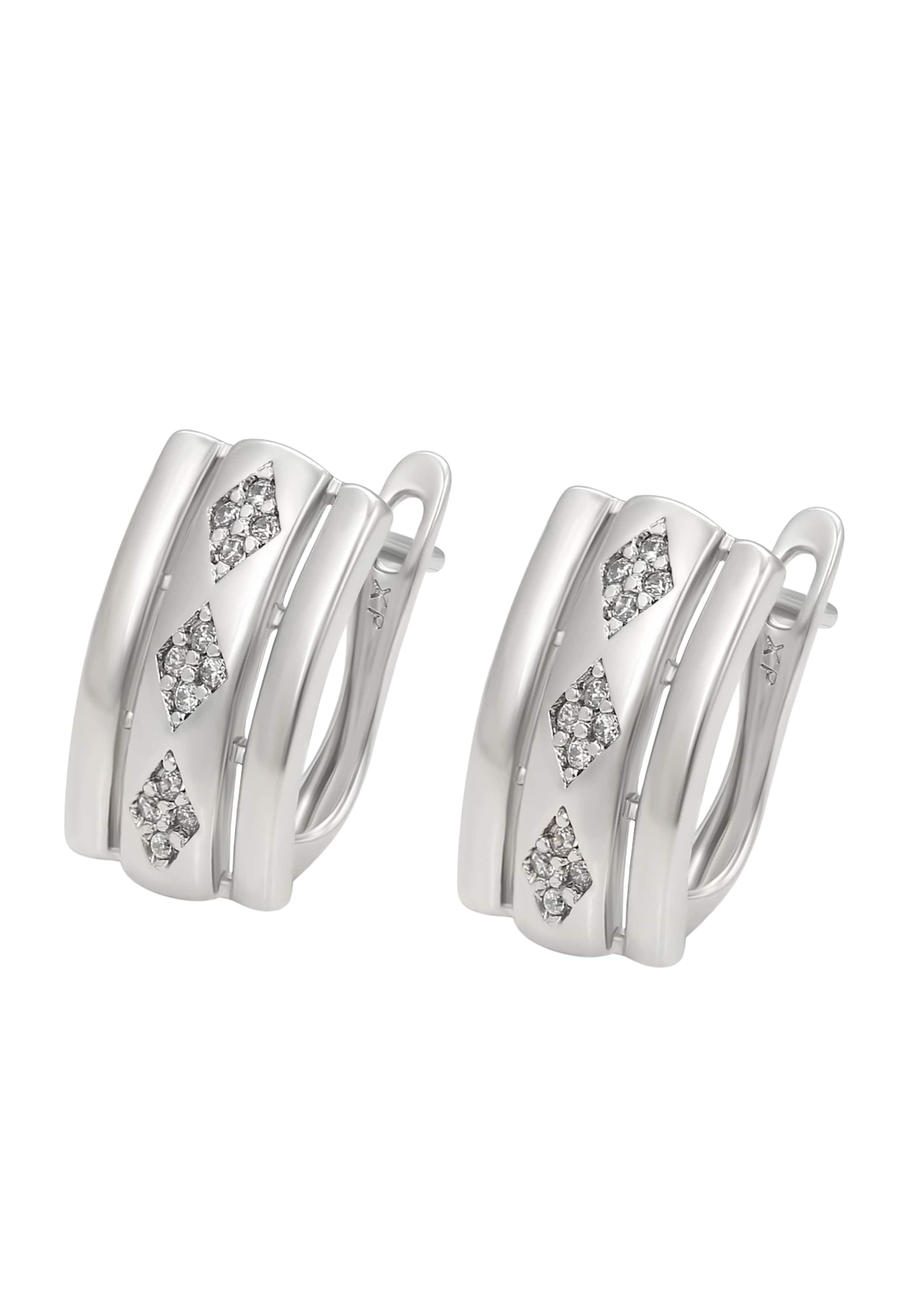 Gaya Earrings in Silver: front