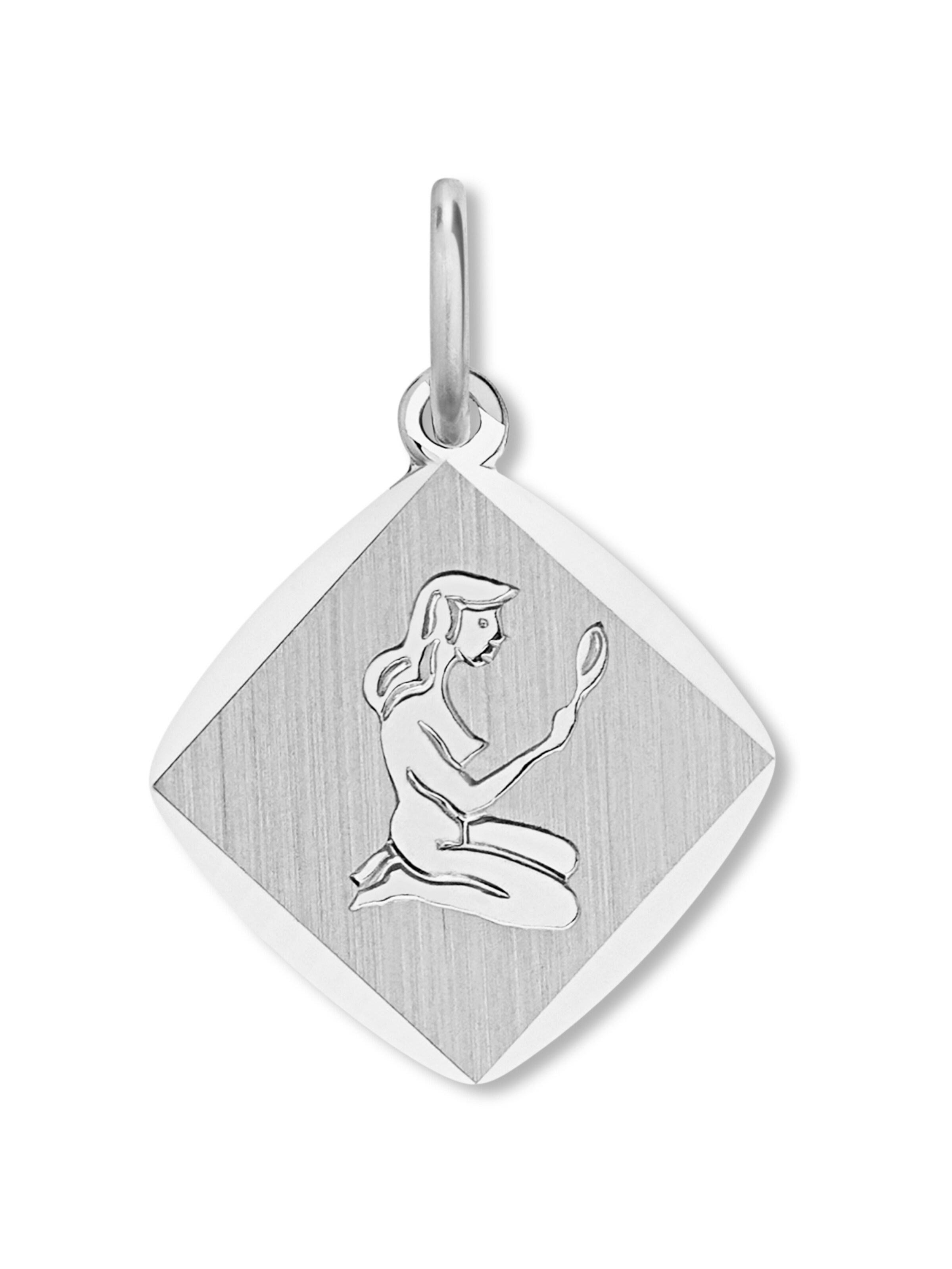 ONE ELEMENT Anhänger 'Jungfrau' in Silber: Vorderseite