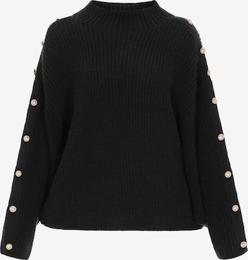 Pullover di DreiMaster Maritim in nero: frontale