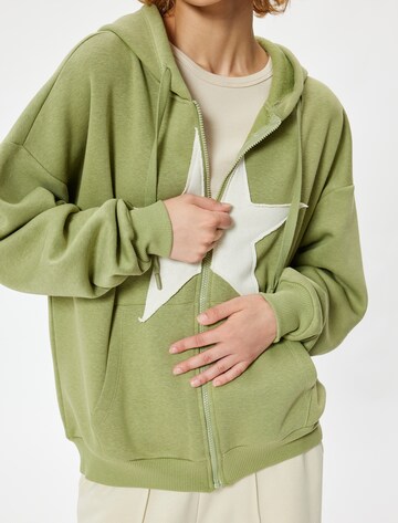 Koton Sweatvest in Groen