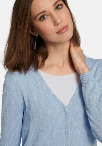 Peter Hahn Knit Cardigan in Blue