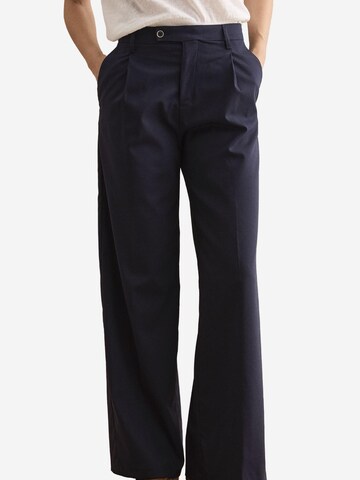 Wide Leg Pantalon Il Lanificio en bleu