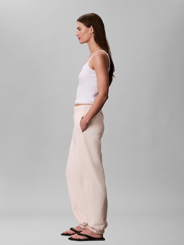Calvin Klein Loose fit Sports trousers 'Terry' in Beige