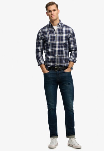 Superdry & Co Comfort fit Overhemd in Blauw