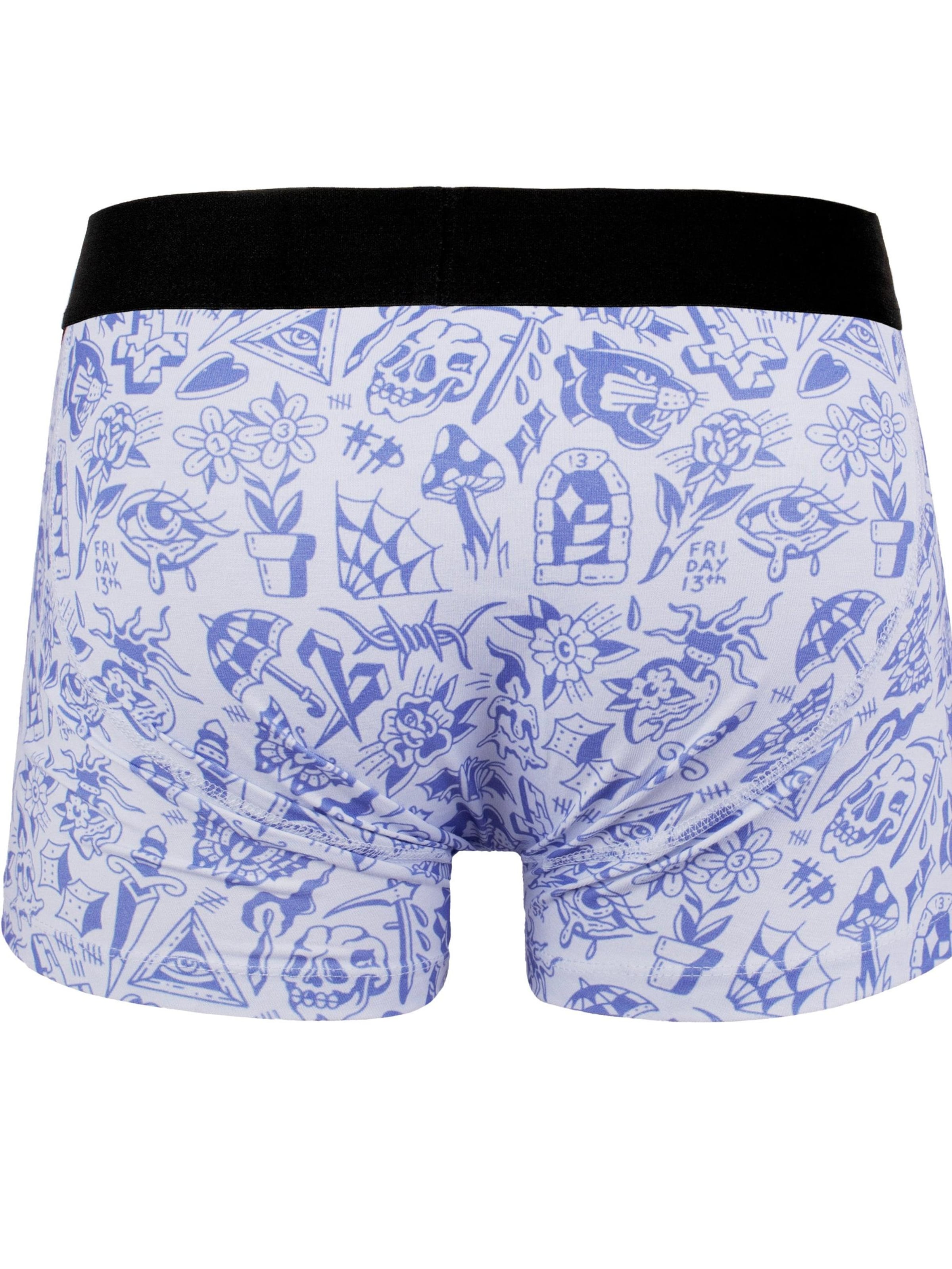 Boxers 'Freaked' American Socks en bleu