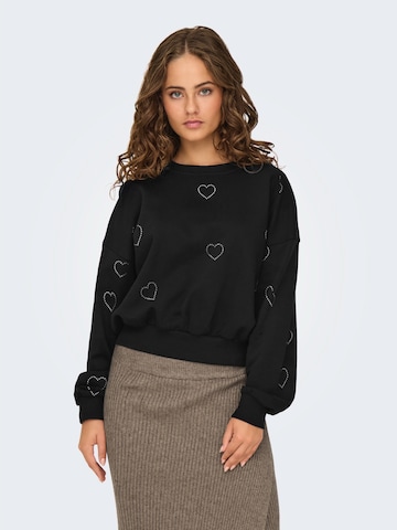 ONLY - Sudadera 'ONLBERIT' en negro: frente