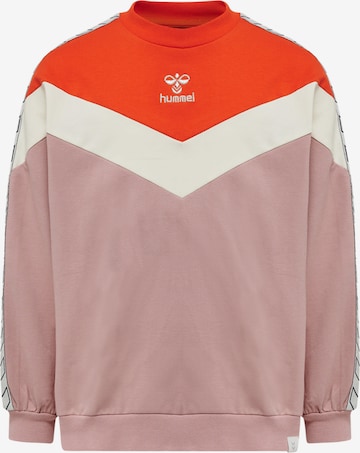 Hummel Sweatshirt 'ALVILDA' in Roze: voorkant