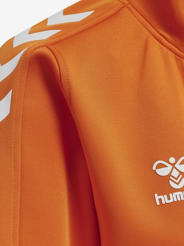 Hummel Sports sweat jacket in Orange