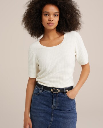 WE Fashion Pullover in Weiß