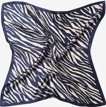 MayTree Scarf 'Seidentuch Zebra' in Blue: front