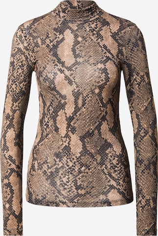 Cardigan 'YASWOOLA' YAS en marron : devant