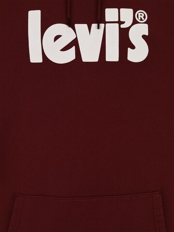 Levi's® Big & Tall Суичър 'Relaxed Graphic Hoodie' в червено