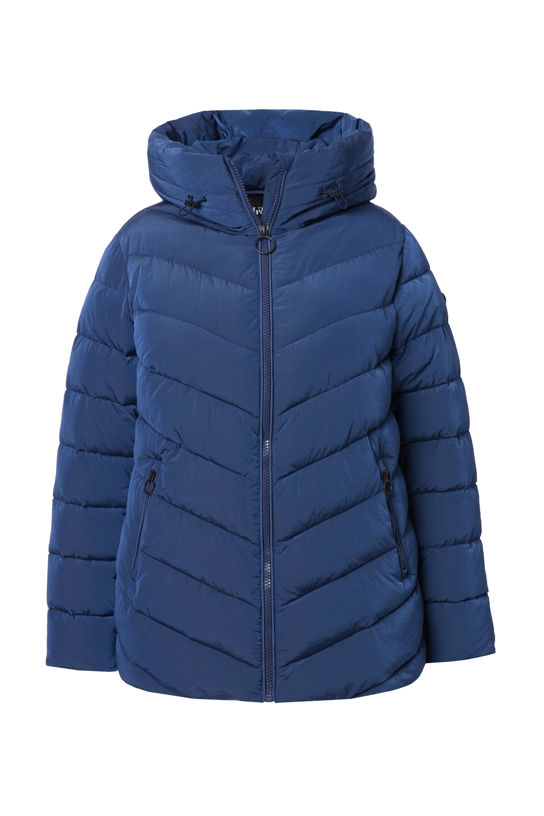 Ulla Popken Winterjas in Blauw: voorkant