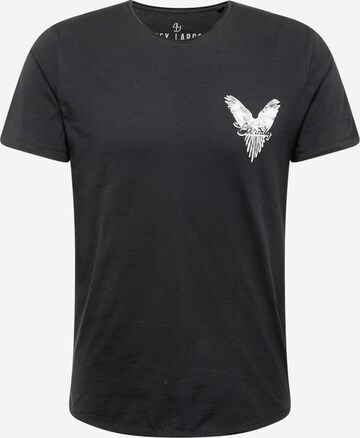 Key Largo Shirt 'ETERNITY' in Black: front