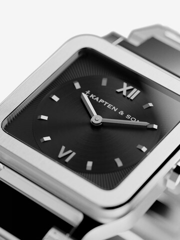 Kapten & Son Analogové hodinky 'Tresor' – stříbrná