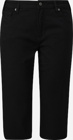 QS Slimfit Jeans 'Catie' in Zwart: voorkant