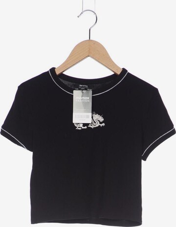 Bershka T-Shirt L in Schwarz: predná strana