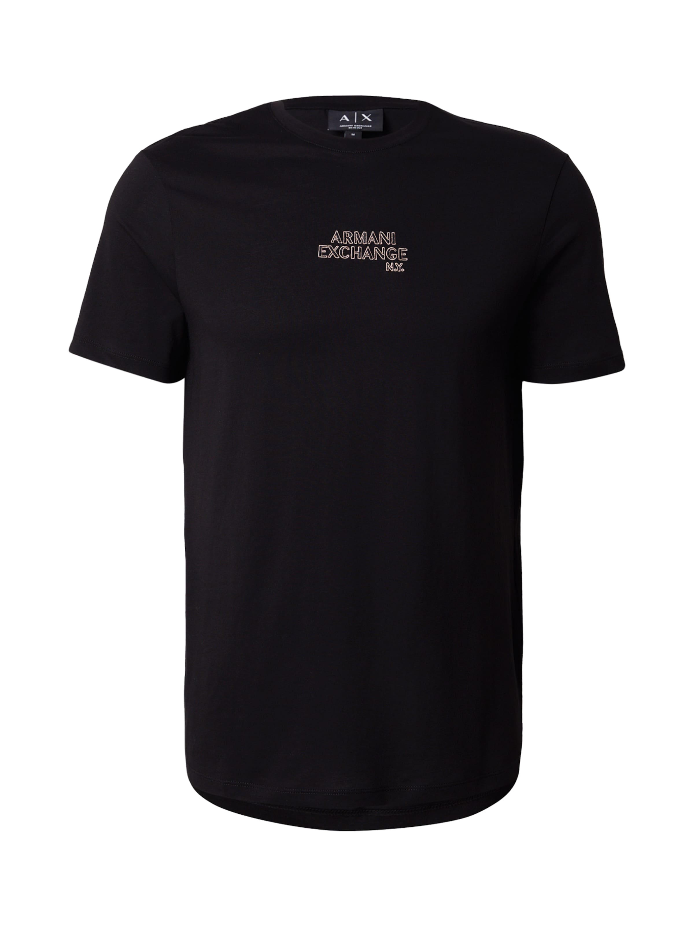 ARMANI EXCHANGE Tričko - Čierna: predná strana
