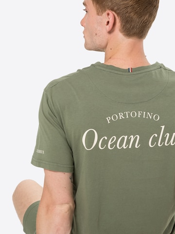 Les Deux T-Shirt 'Ocean' in Grün