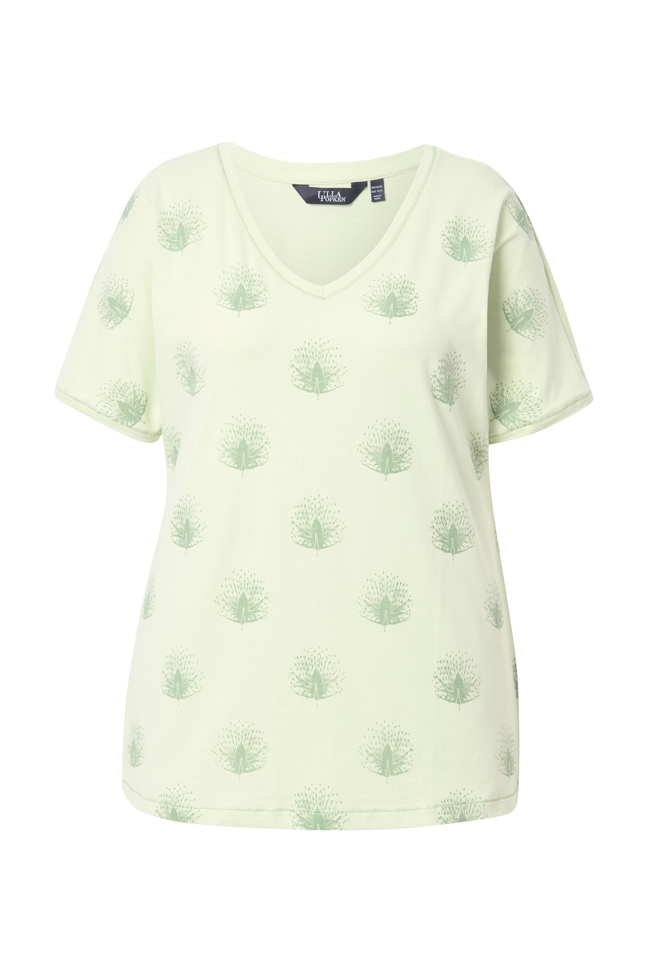 T-shirt Ulla Popken en vert : devant
