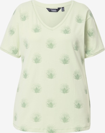 T-shirt Ulla Popken en vert : devant