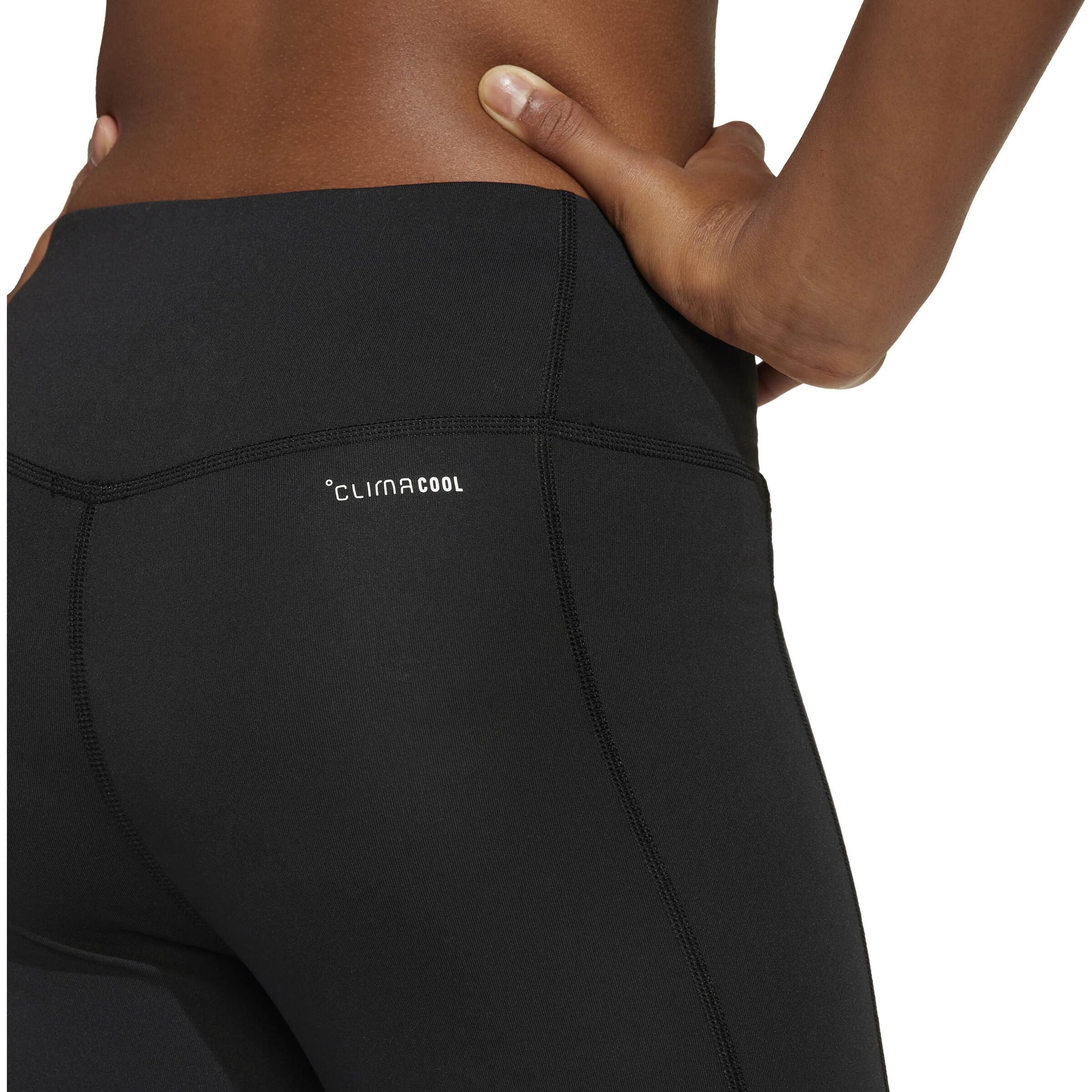 ADIDAS PERFORMANCE Skinny Workout Pants 'Opt Fav' in Black