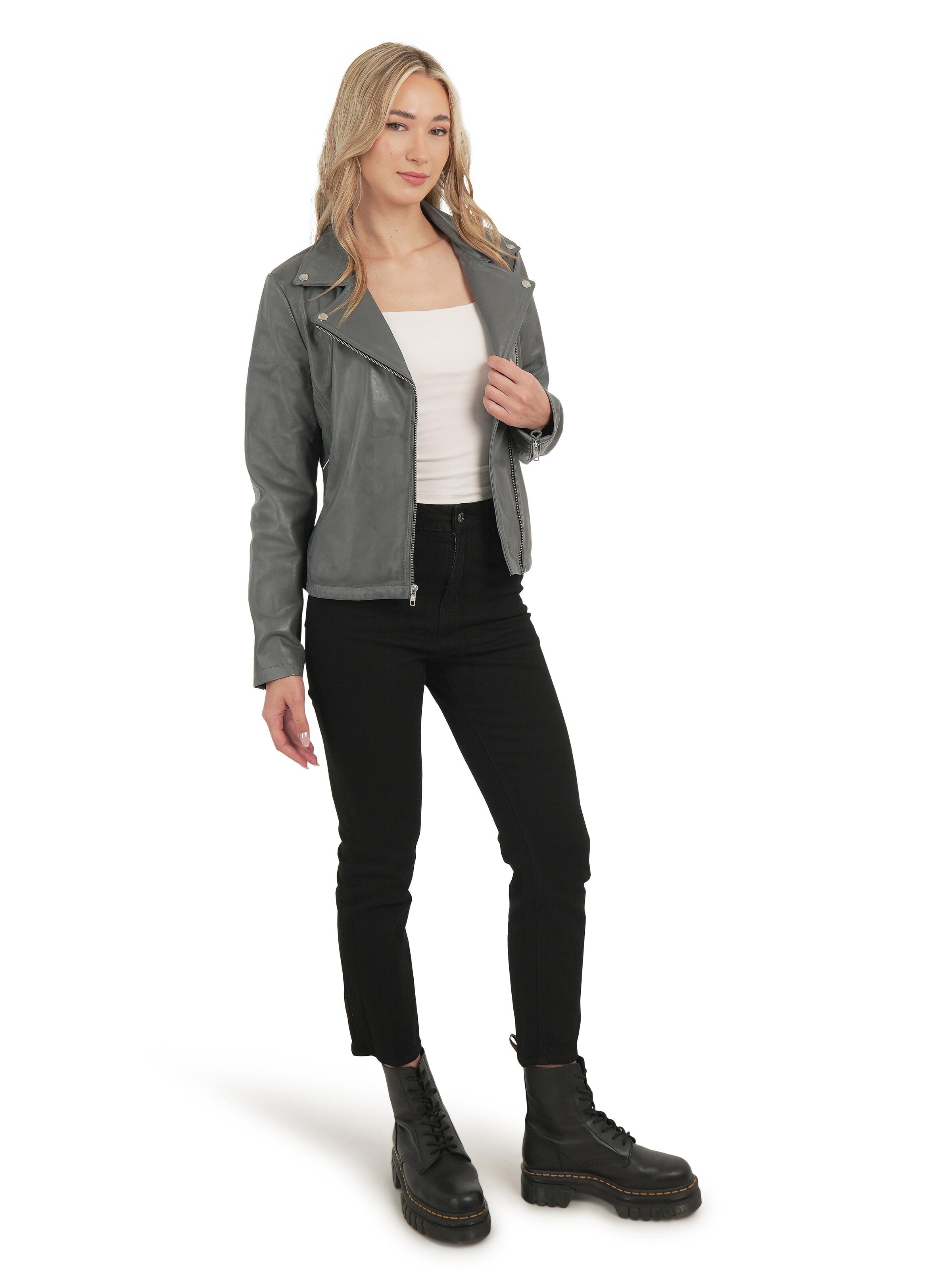 Chic and Clicks - Chaqueta de entretiempo 'Midnight' en gris