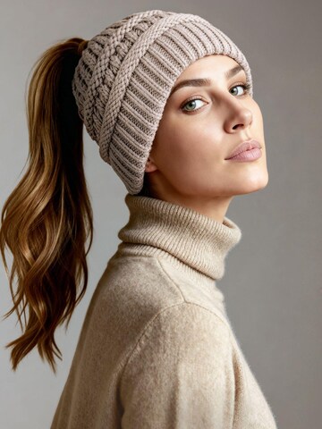 Neverless Beanie '36928' in Beige