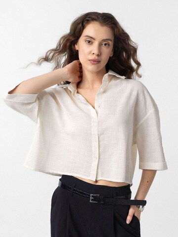 Camicia da donna 'Jasmin' di Antioch in bianco: frontale