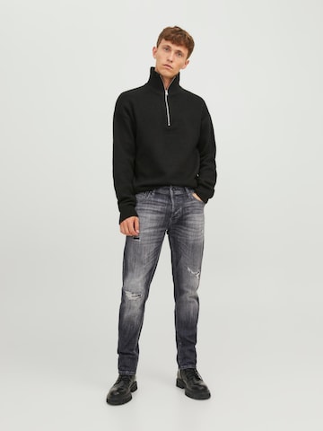 JACK & JONES Regular Jeans 'MIKE' in Grey