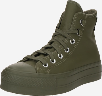 CONVERSE Korkeavartiset tennarit 'CTAS' värissä vihreä: etupuoli