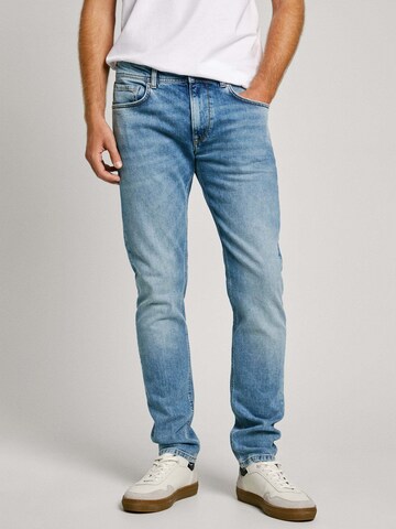 Pepe Jeans Tapered Jeans 'Stanley' in Blau: Vorderseite