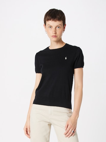 Pull-over Polo Ralph Lauren en noir : devant