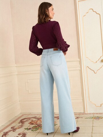 love & roses Wide leg Jeans in Blue