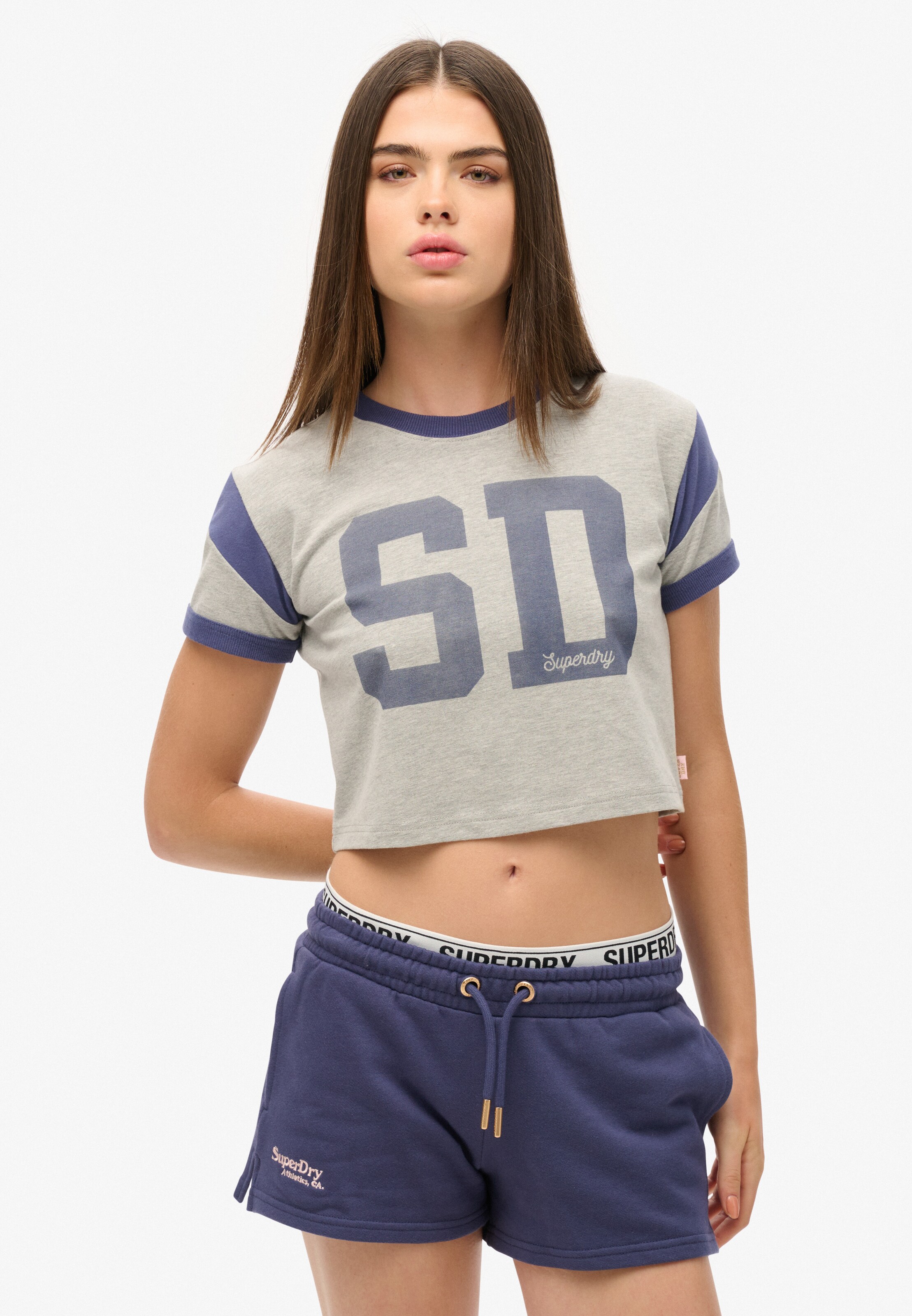 Superdry Regular Broek 'Essential' in Blauw