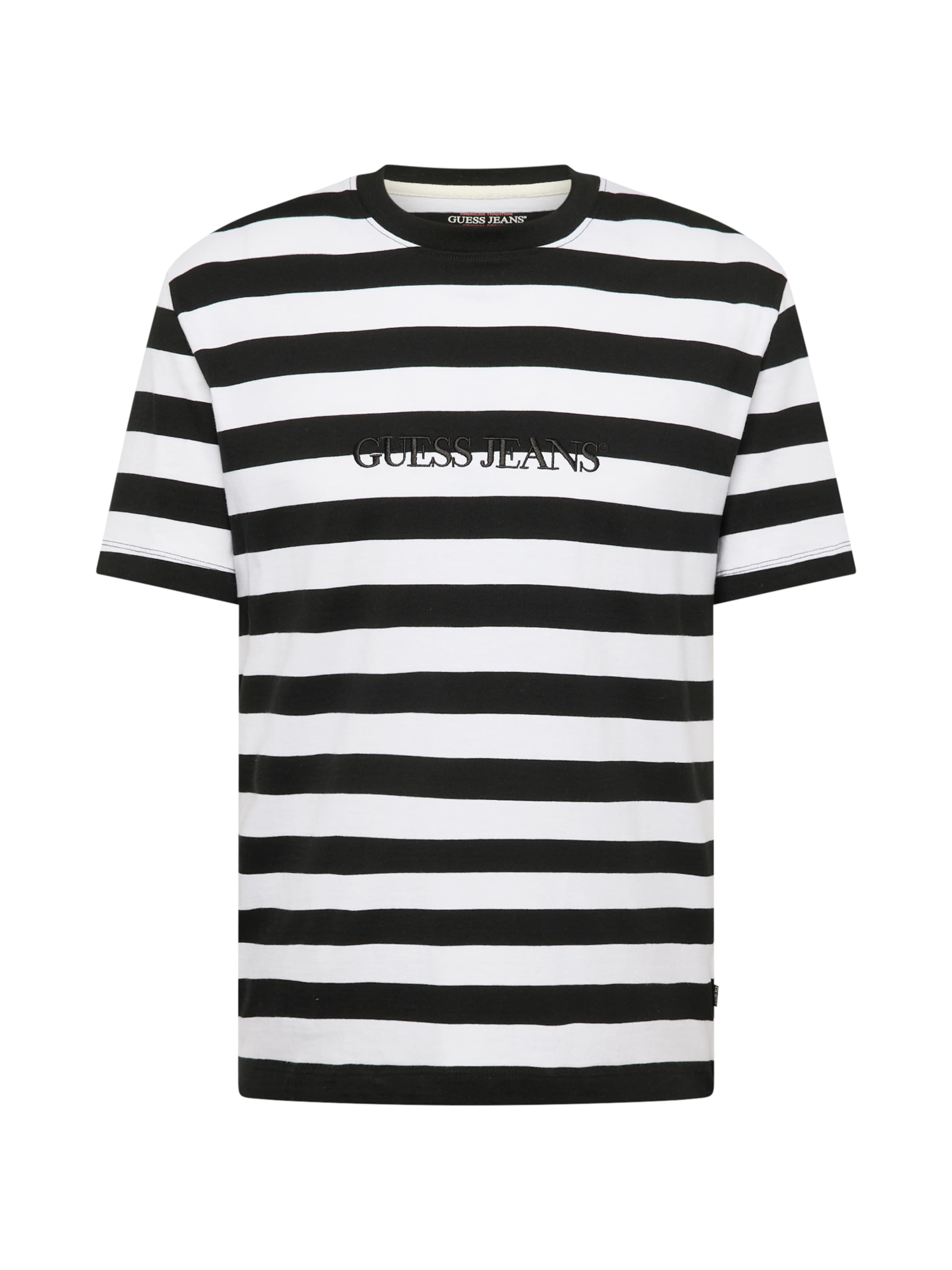 GUESS JEANS Tričko - Čierna: predná strana