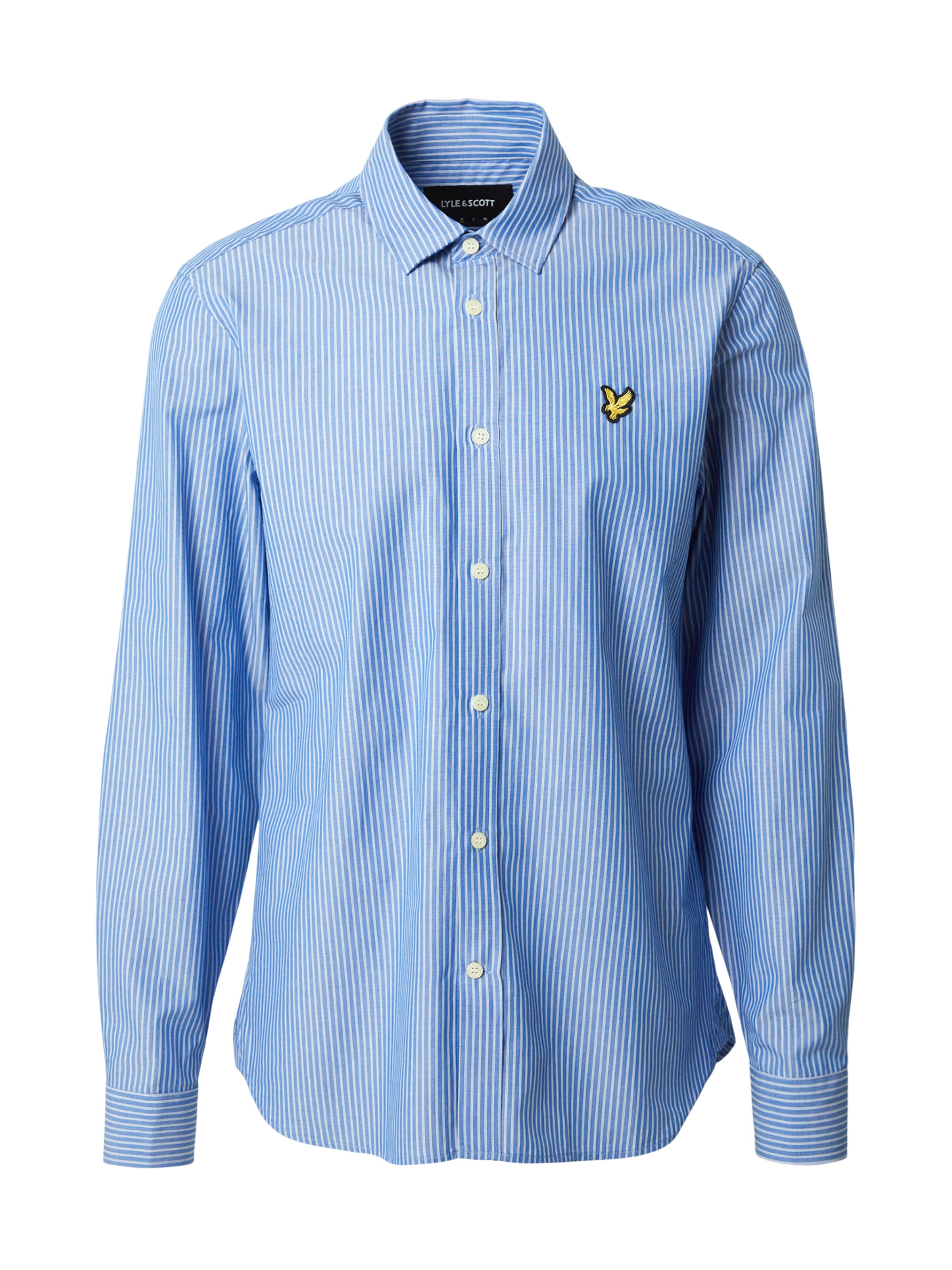 Lyle & Scott Regular fit Overhemd in Blauw: voorkant