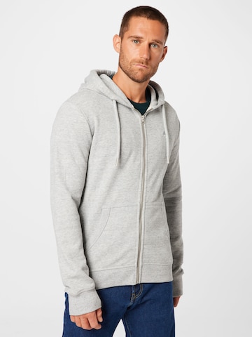 Superdry Zip-Up Hoodie in Grey: front