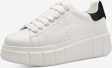 Tamaris Sneakers laag in Wit: voorkant