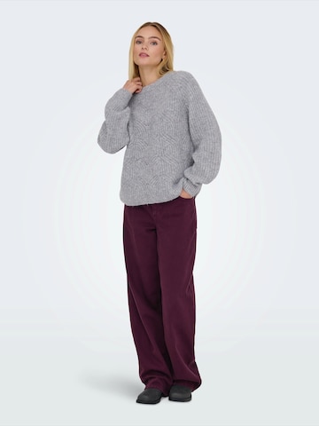 ONLY Sweter 'ONLGILA' w kolorze szary