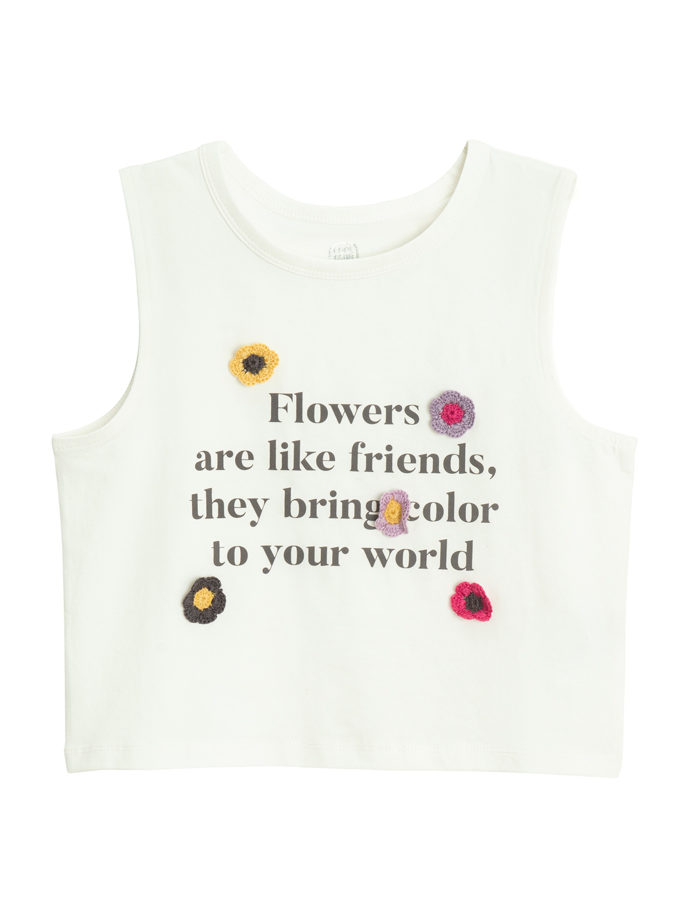 Cool Club Top in Weiß: Vorderseite