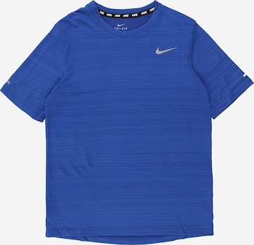 NIKE Functioneel shirt 'Miler' in Blauw: voorkant