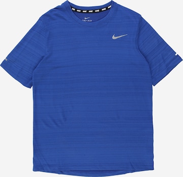 NIKE Performance shirt 'Miler' in Blue: front