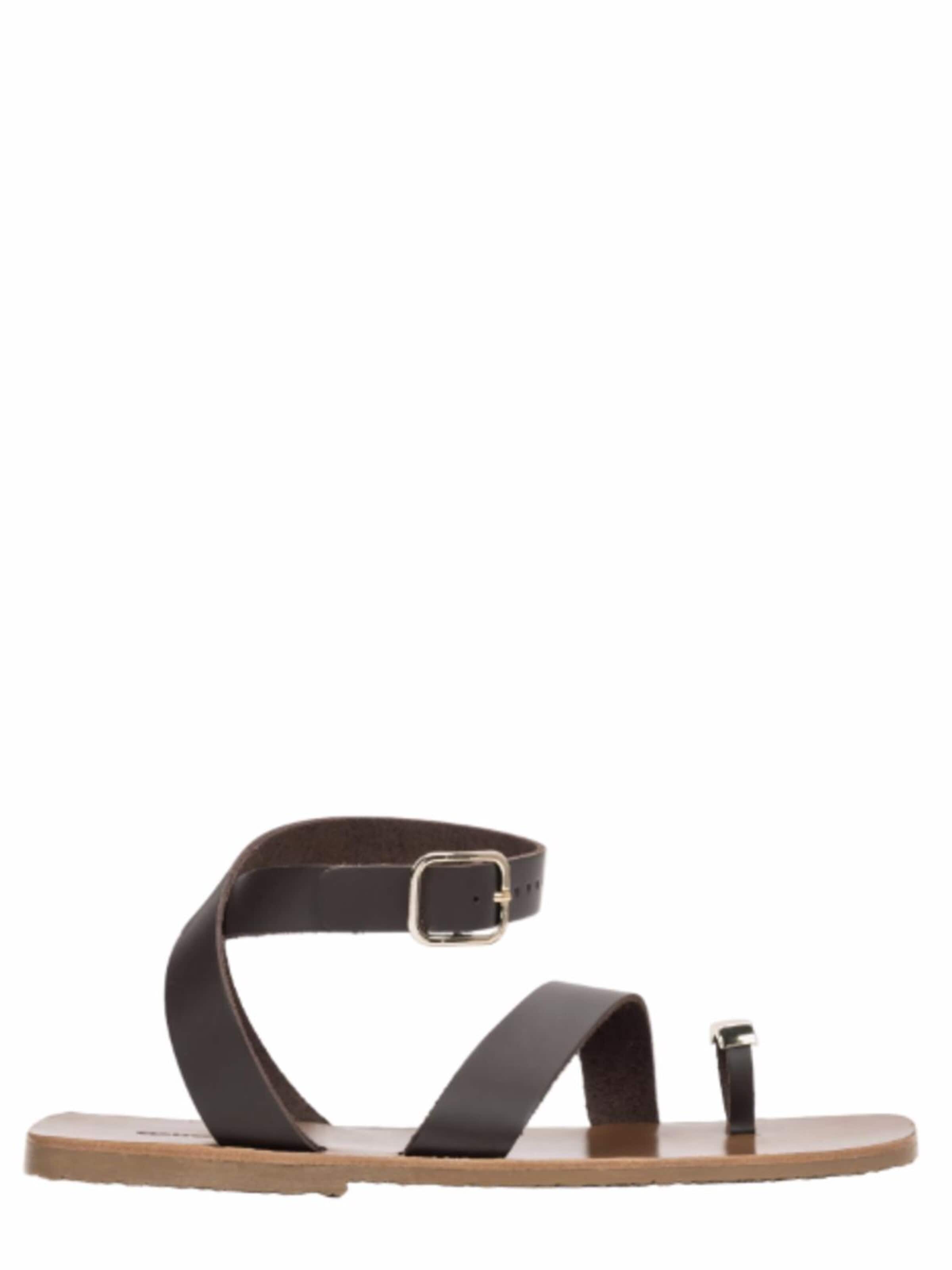 Estro Sandal '442-103' i brun: framsida