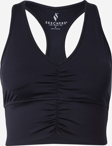 SKECHERS Bustier Sport-BH in Schwarz: predná strana