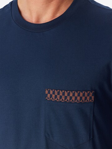 Pyjama court ' Comfort Nightwear ' SCHIESSER en bleu