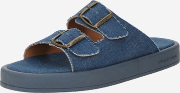 Apple of Eden Mules 'CARINA' in Blue: front