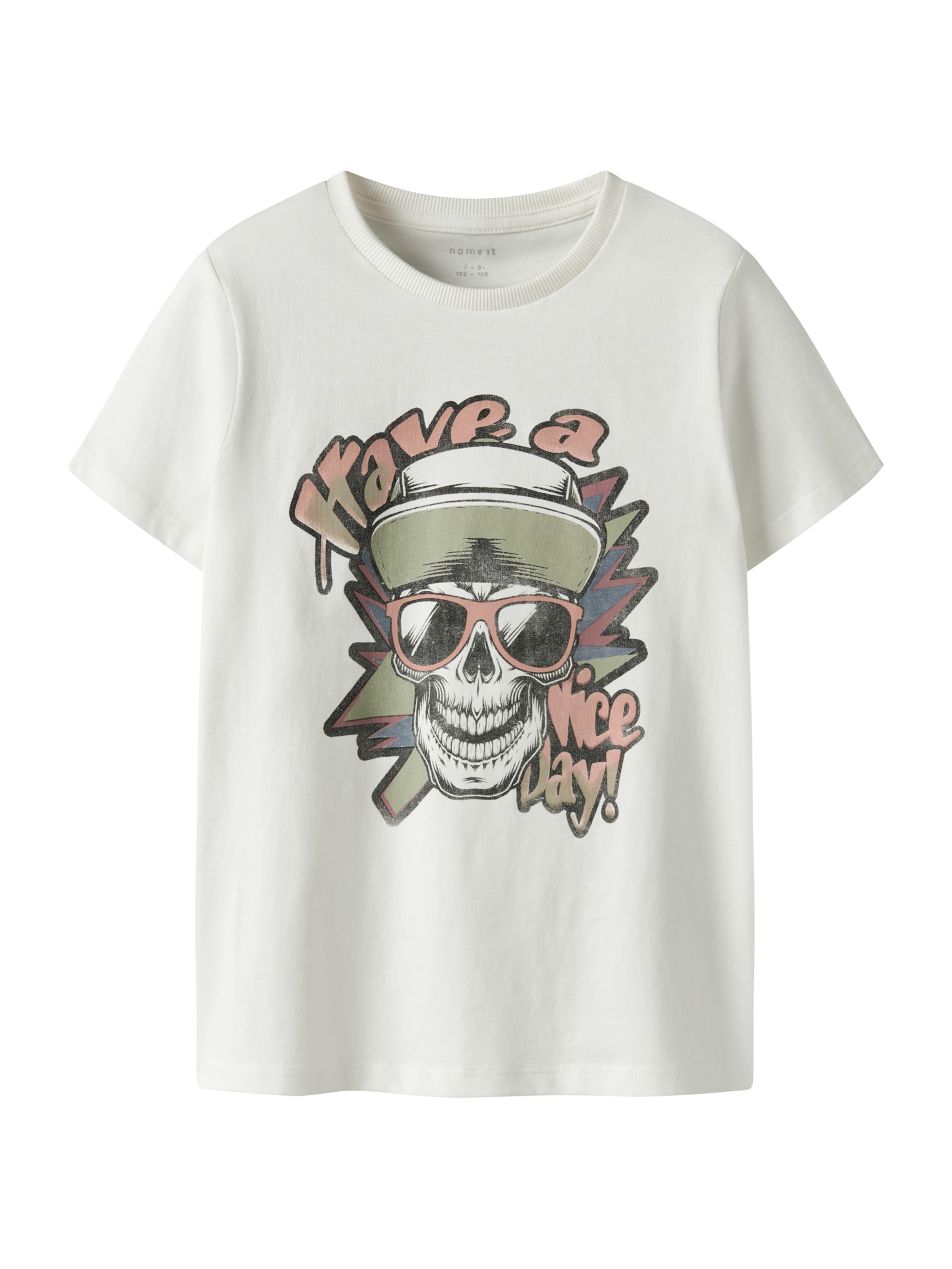 NAME IT - Camiseta 'NKMBASTIAN' en blanco: frente